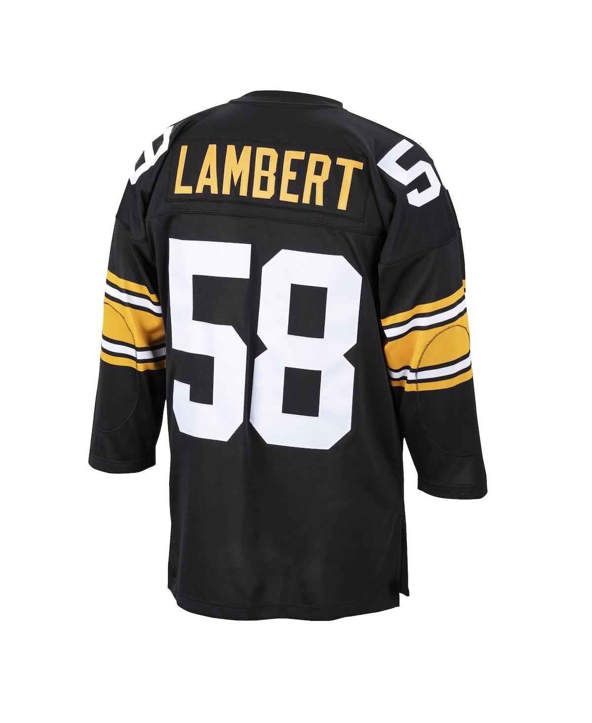 Men's Mitchell & Ness Jack LambertPittsburgh Steelers 1975 Authentic Retired Player Jersey - Black