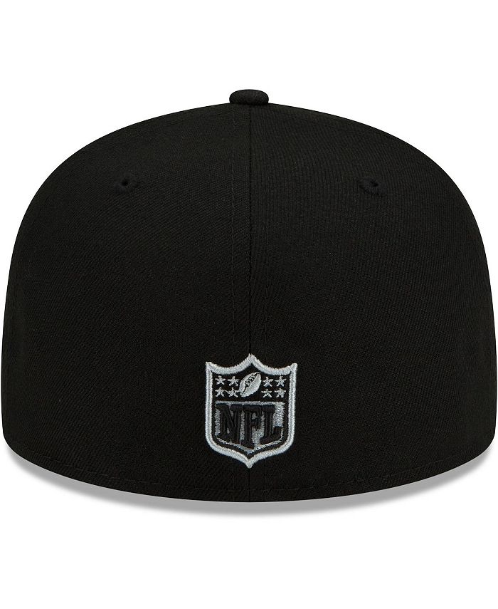 New Era Men's Black Las Vegas Raiders City Cluster 59FIFTY Fitted Hat ...