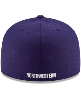 Men's Purple Northwestern Wildcats Primary Team Logo Basic 59FIFTY Fitted Hat