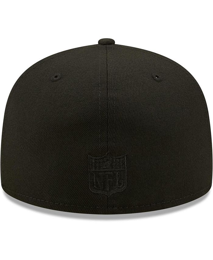 New Era Men's Pittsburgh Steelers Black on Black Alternate Logo 59FIFTY ...