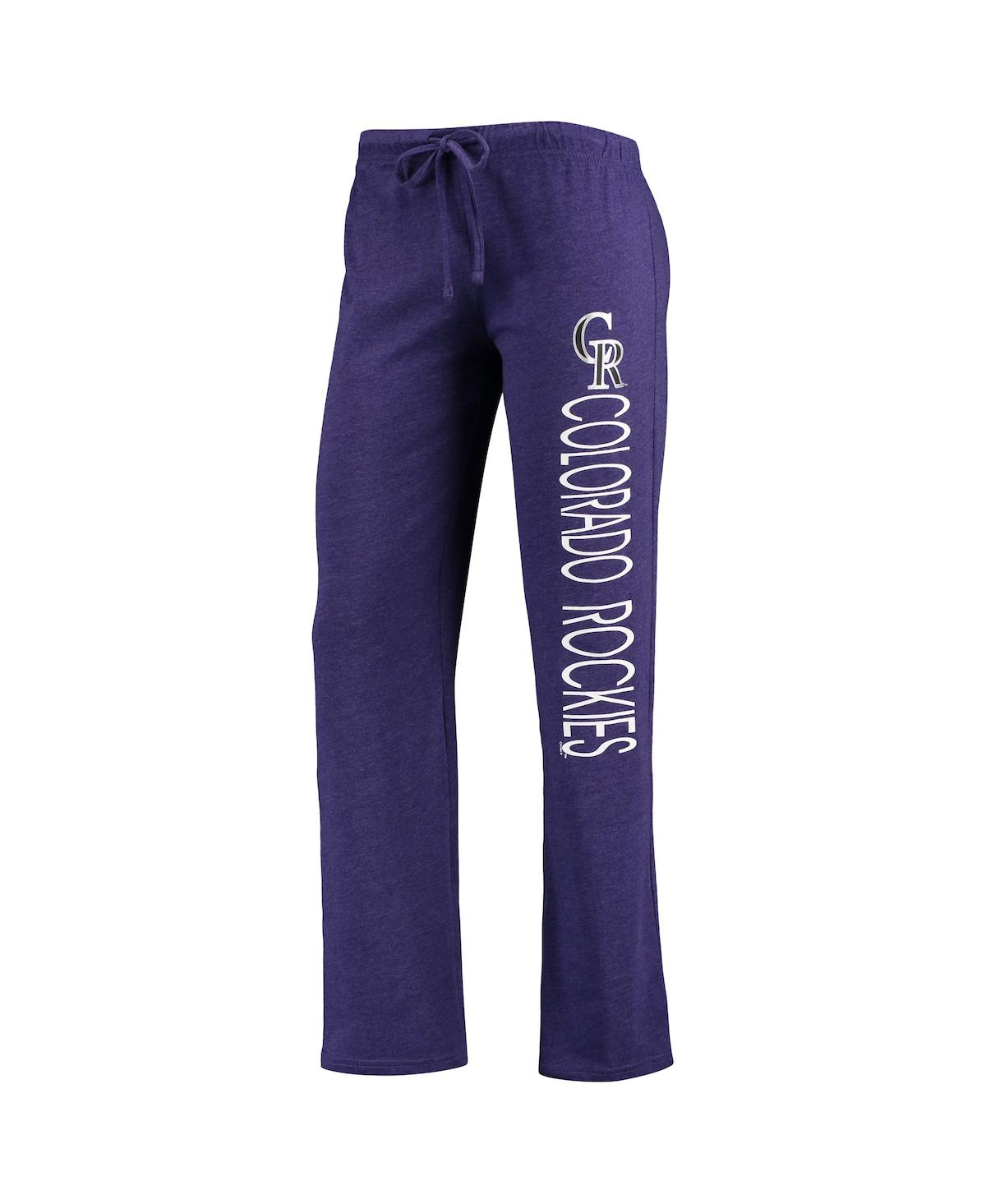 Concepts Sport Purple/Black Colorado Rockies Badge T-Shirt & Pants Sleep Set