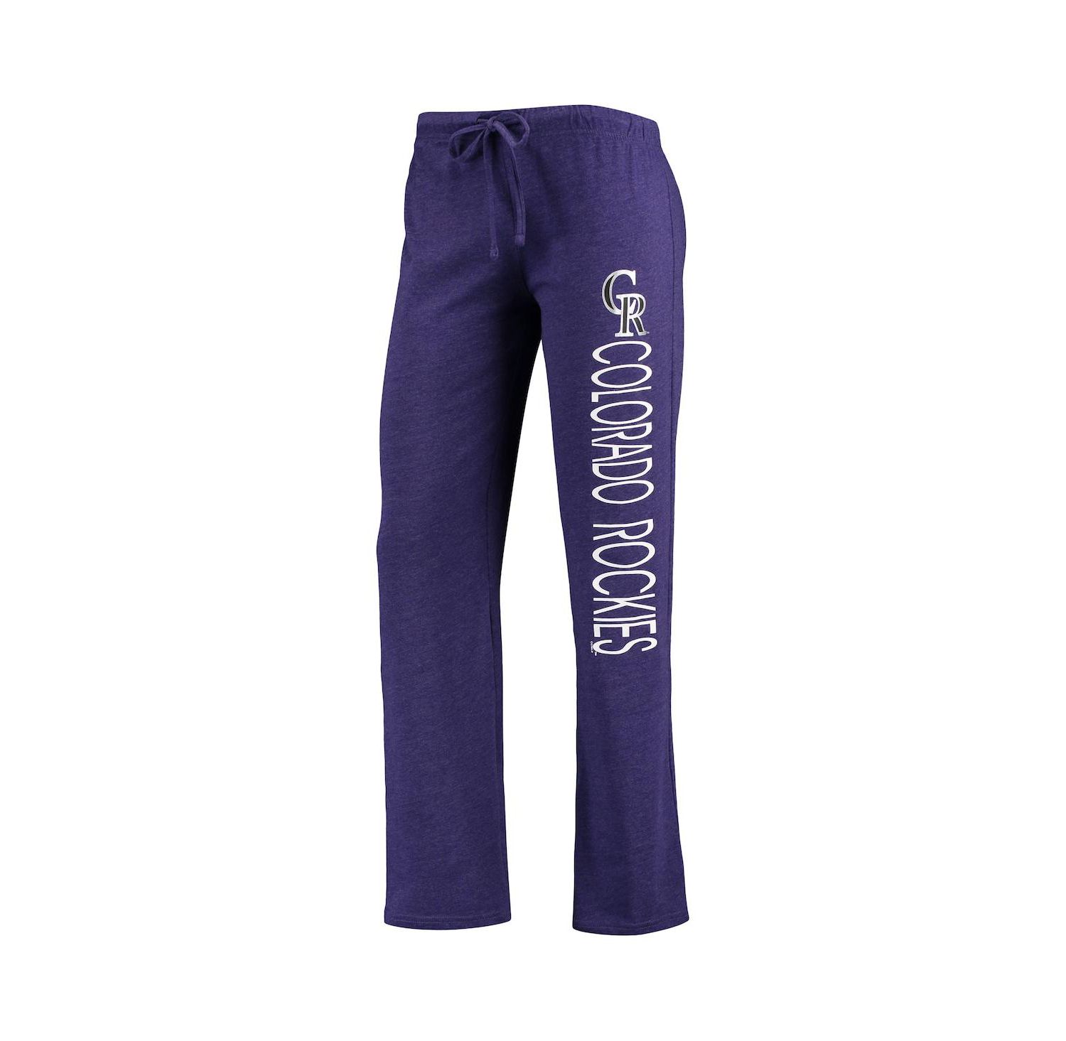Women's Purple, Black Colorado Rockies Meter Muscle Tank Top and Pants Sleep Set