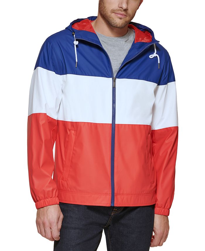 Club Room Men s Rubberized Lightweight Hooded Rain Jacket Created