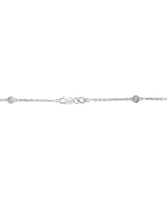 EFFY&reg; Diamond Bezel 18" Statement Necklace (1/4 ct. t.w.) in Sterling Silver