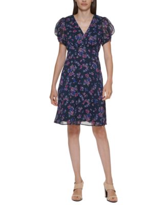 macy's calvin klein floral dresses