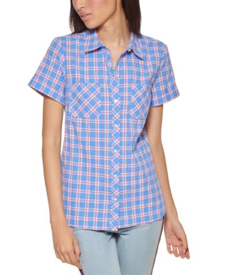 tommy hilfiger women's camp shirt