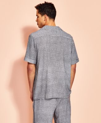 Royalty by Maluma Men's Relaxed-Fit Check Shirt, Created for Macy's