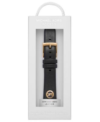 Black Leather Band for Apple Watch 38mm and 40mm