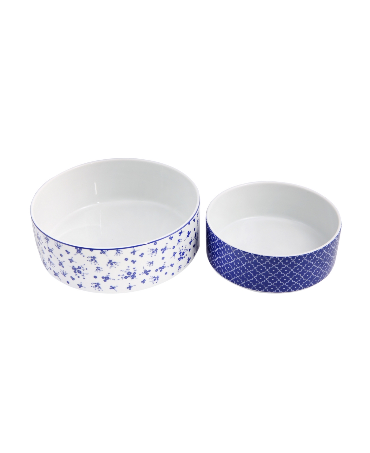 Blue Passion 2-Piece Oven Dish Set - Blue and White