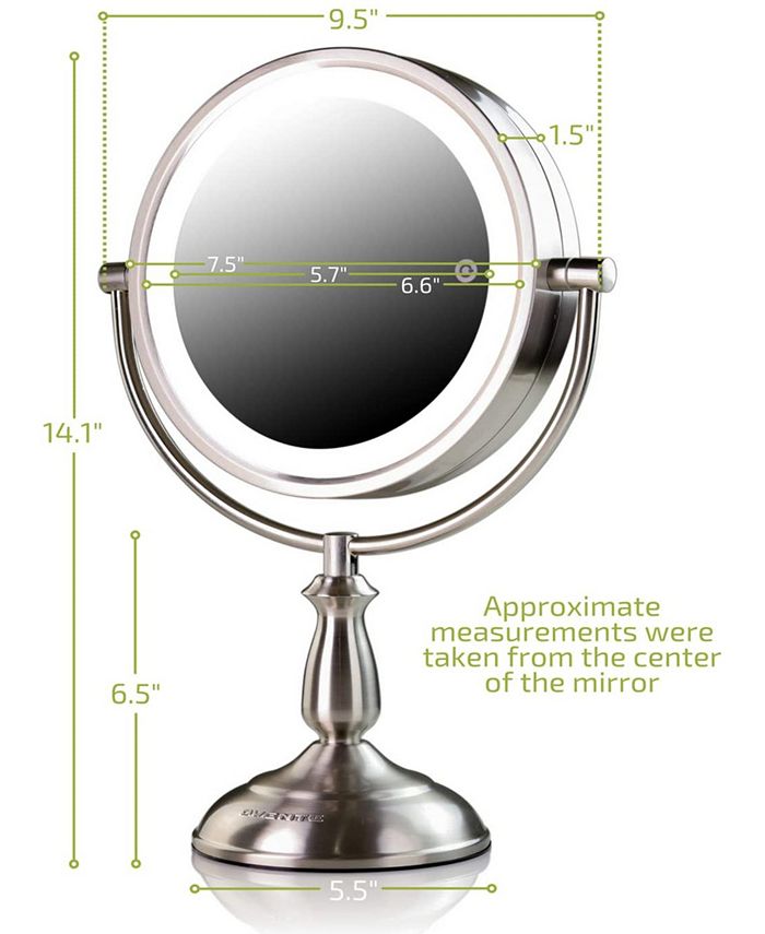 OVENTE 7.5" Lighted Tabletop Vanity Mirror Macy's