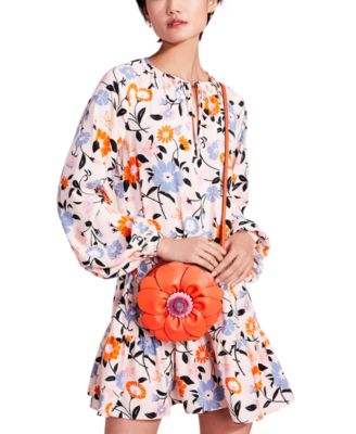 kate spade new york Petal Smooth Leather 3d Flower Crossbody