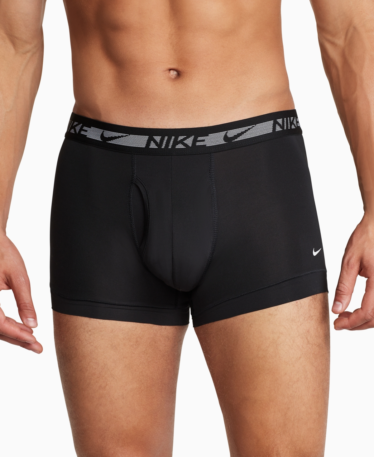 Shop Nike Men's 3-pk. Dri-fit Ultra-stretch Micro Trunks In Black
