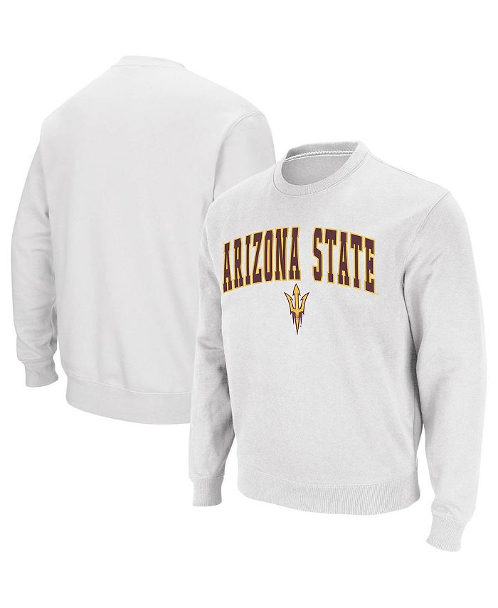 Colosseum Men s White Arizona State Sun Devils Arch Logo Crew