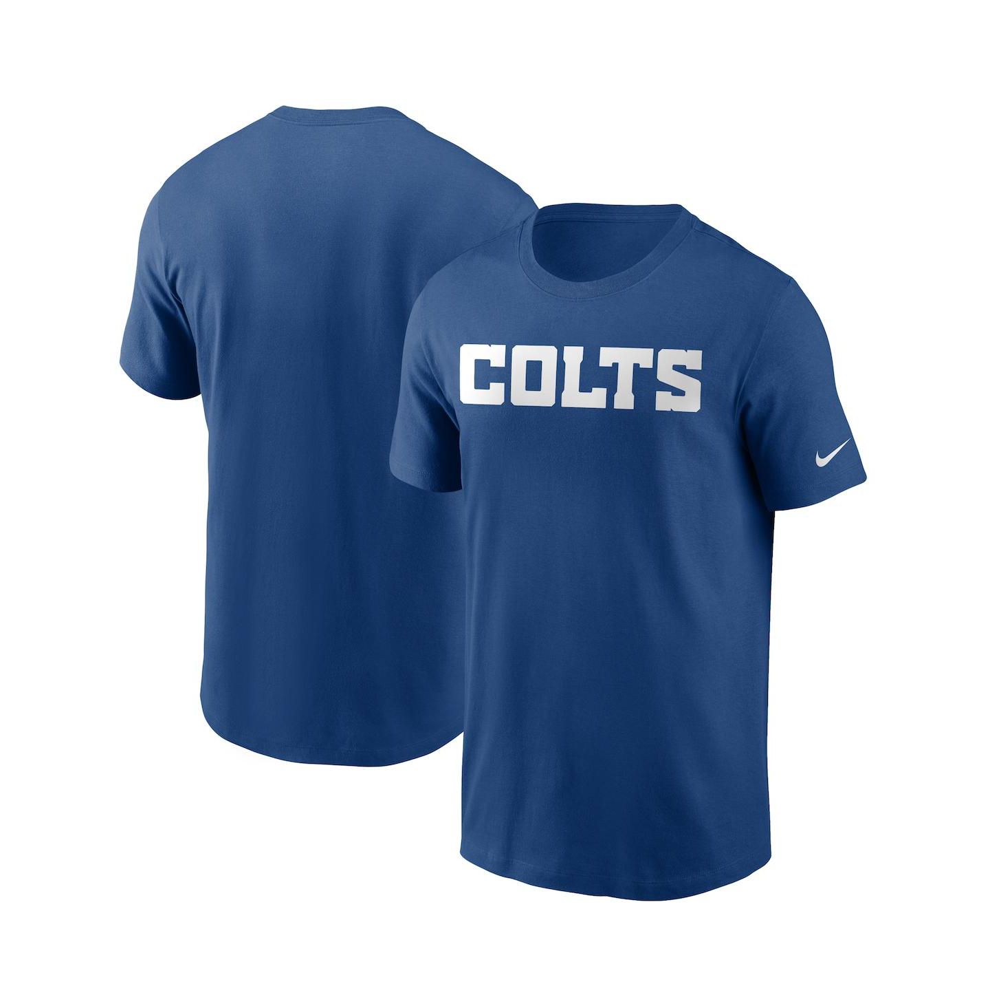 Мужская футболка Nike Royal Indianapolis Colts Team Wordmark — фото 1
