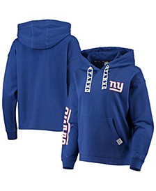 Women's Royal New York Giants Staci Pullover Hoodie
