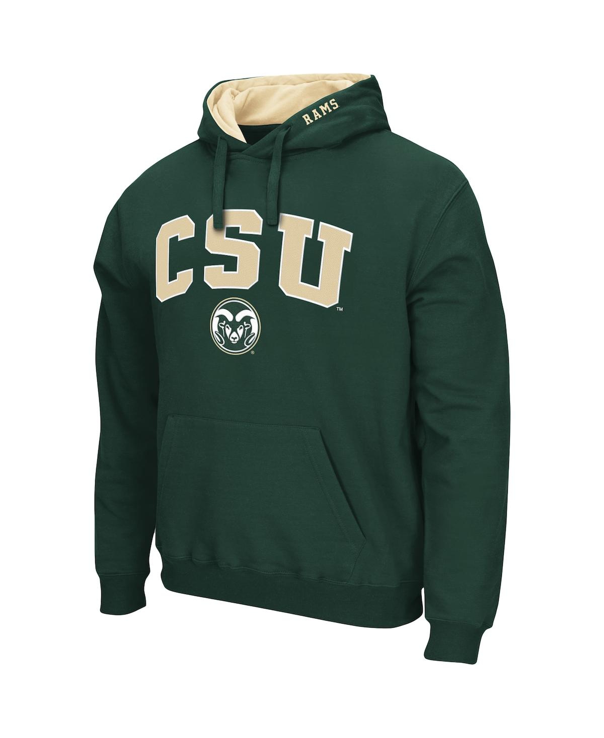 Colosseum Green Colorado State Rams Arch And Logo Pullover Hoodie In Green