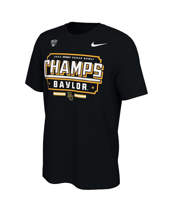 Nike Men's Black Baylor Bears 2022 Sugar Bowl Champions Locker Room T