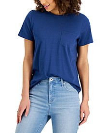 Women's Cotton Pocket T-Shirt, Created for Macy's