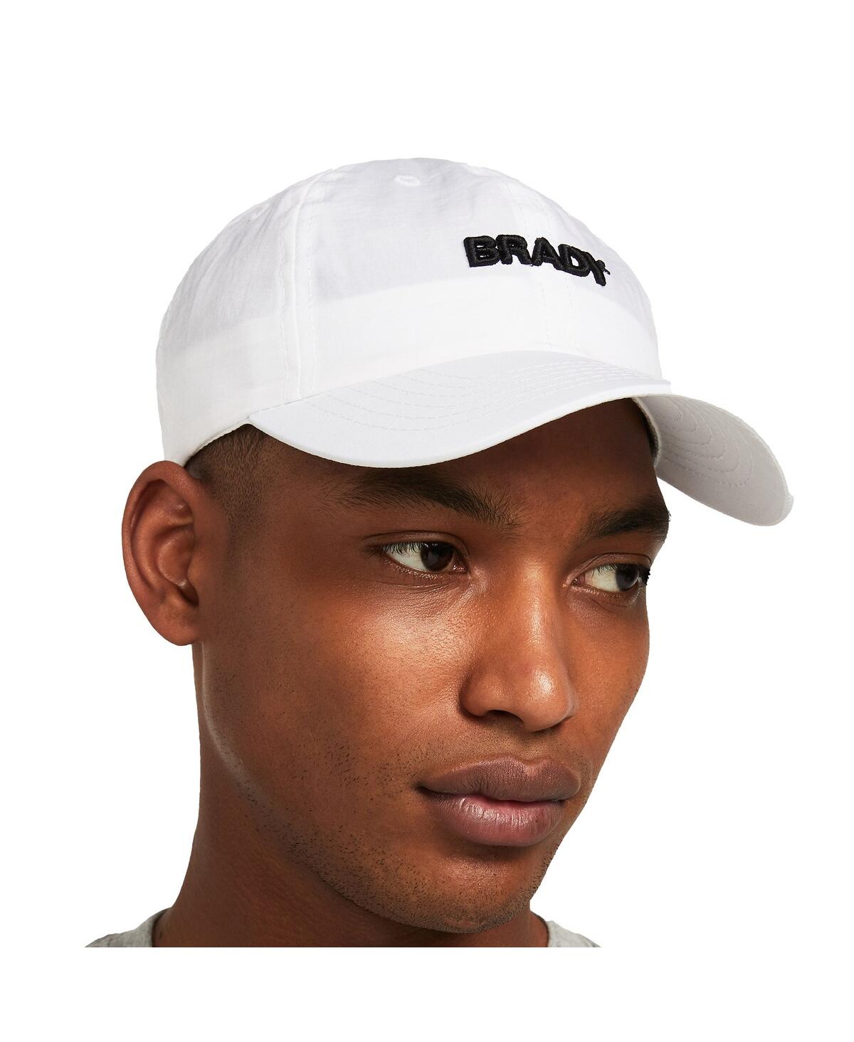 Men's Brady Gray Adjustable Dad Hat - White