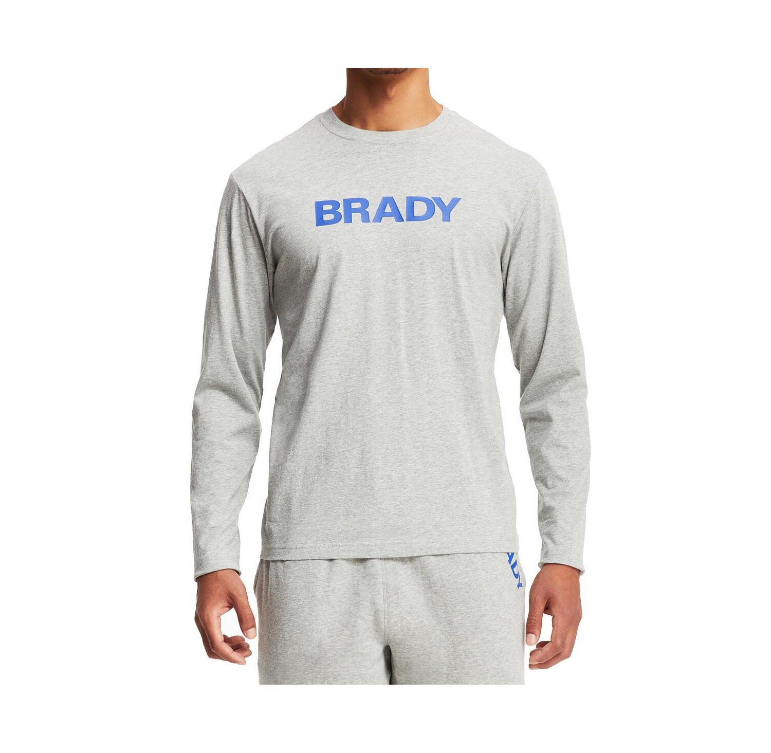 Men's Gray Wordmark Long Sleeve T-shirt
