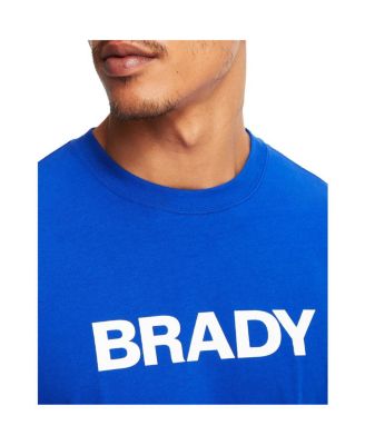 Men's Brady Blue Wordmark Long Sleeve T-shirt