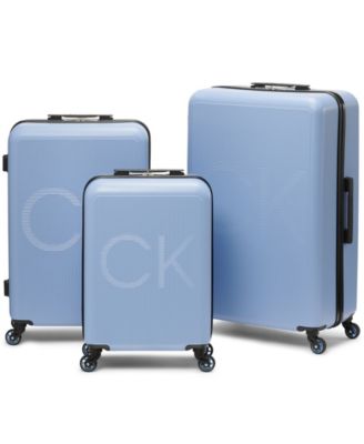 calvin klein blue luggage