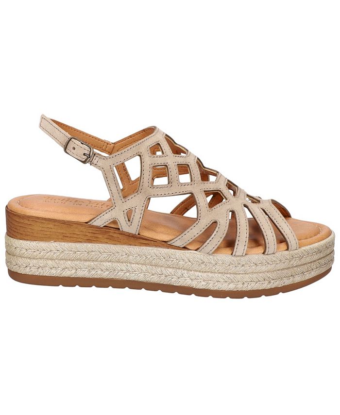 Bella Vita Women's Ned-Italy Platform Slide Sandal | Woven Nappa Leather With Padded Insole