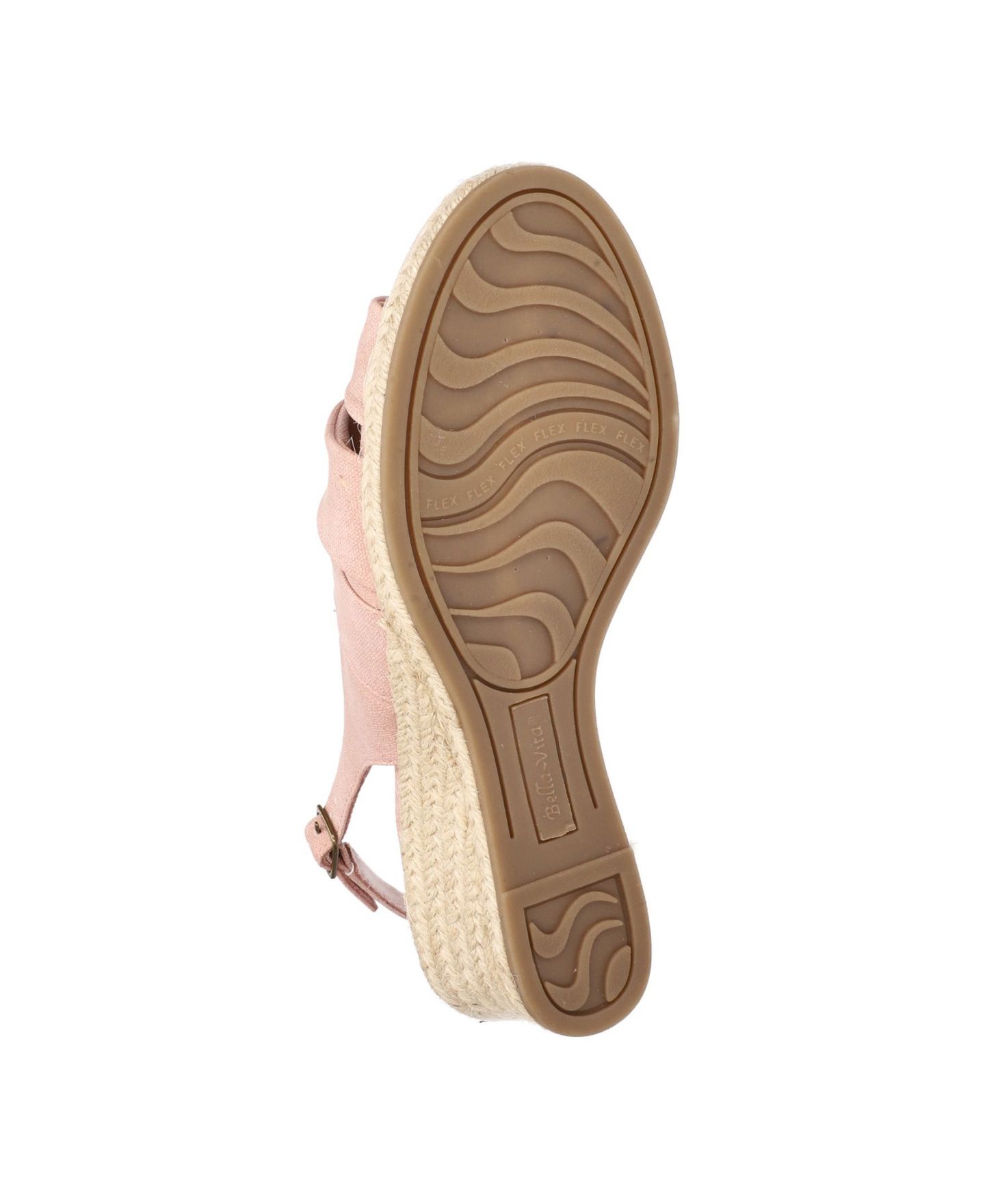 Женские сандалии Bella Vita Cheerful Espadrille Wedge, цвет: Пудровый льняной с принтом — фото 6