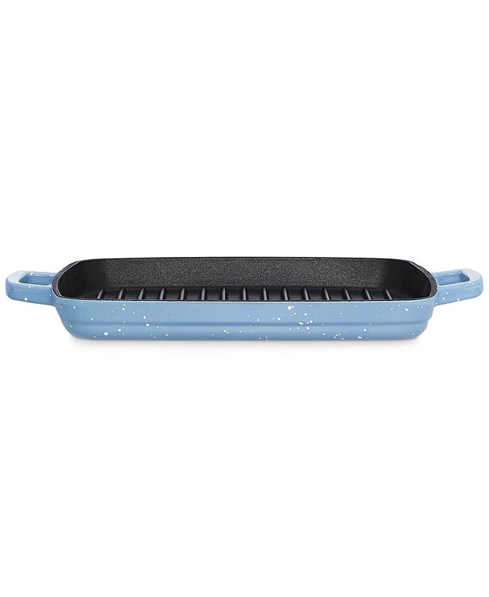 Martha Stewart Collection CLOSEOUT! Speckle Enameled Cast Iron Grill