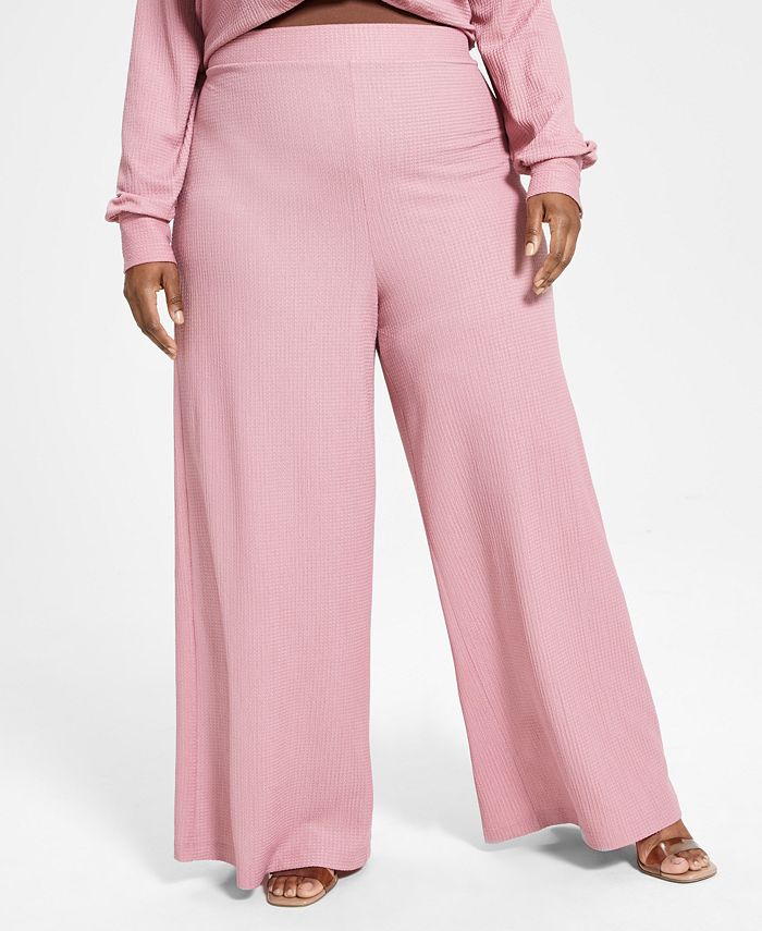 Nina Parker Trendy Plus Size Wide-Leg Pants, Created for Macy's