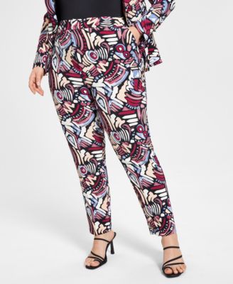 Nina Parker Trendy Plus Size Printed 