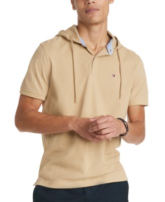 polo short sleeve hoodie