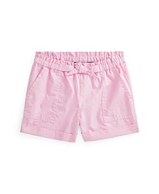 Toddler Girls Twill Paperbag Shorts