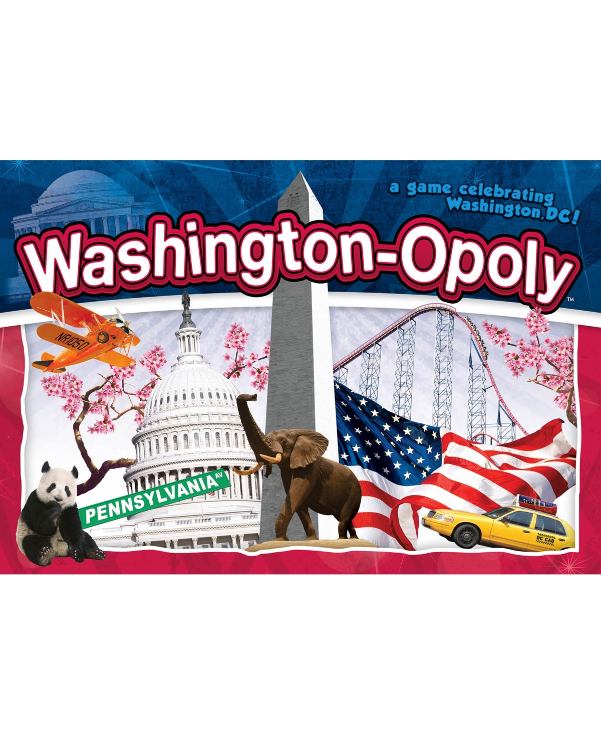 Late For The Sky Washington Dc-opoly Board Game In Multi