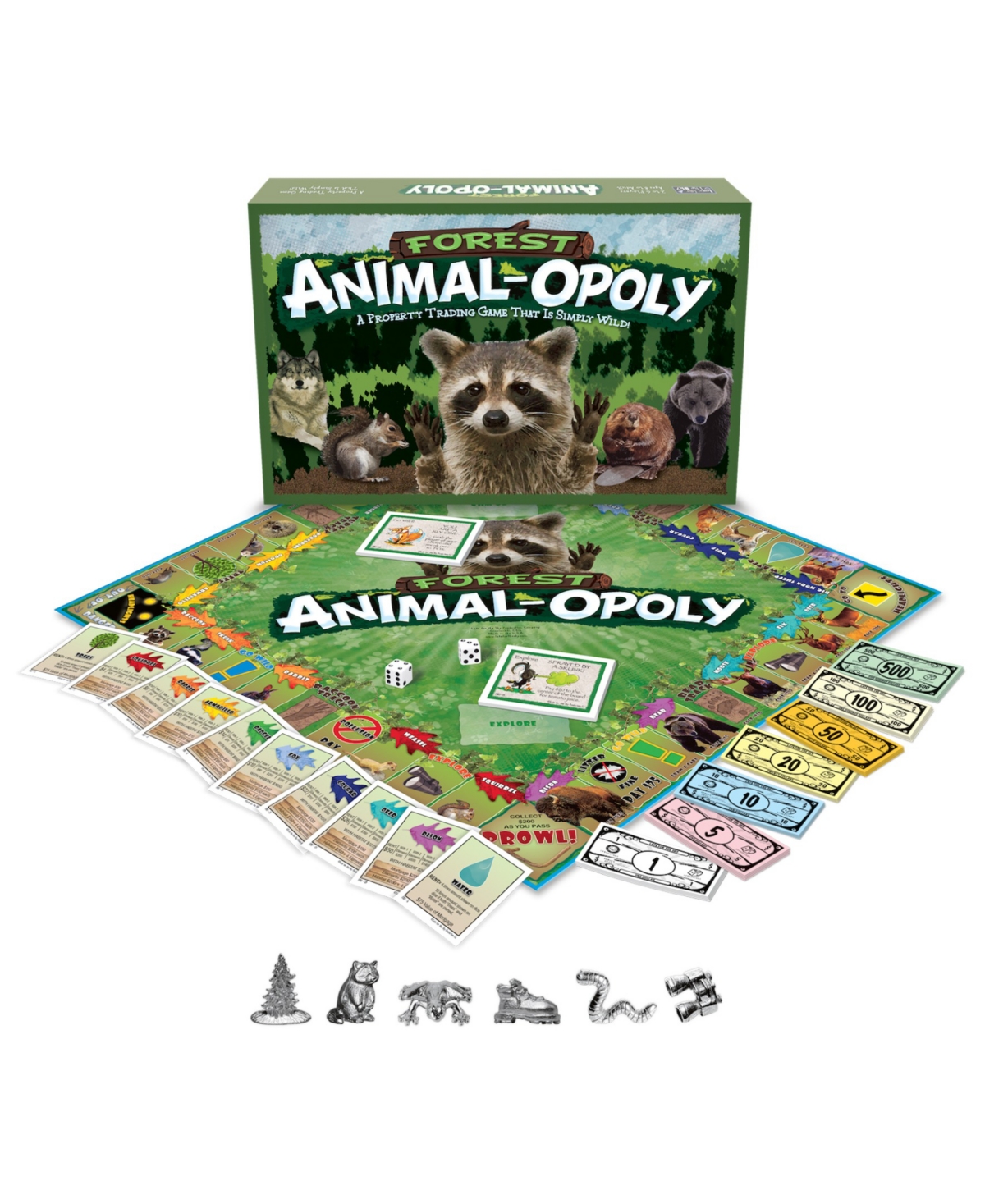Late For The Sky Forest Animal-opoly Board Game In Multi