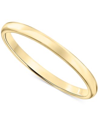 Macy's - Comfort Fit Wedding Band in 14k Gold