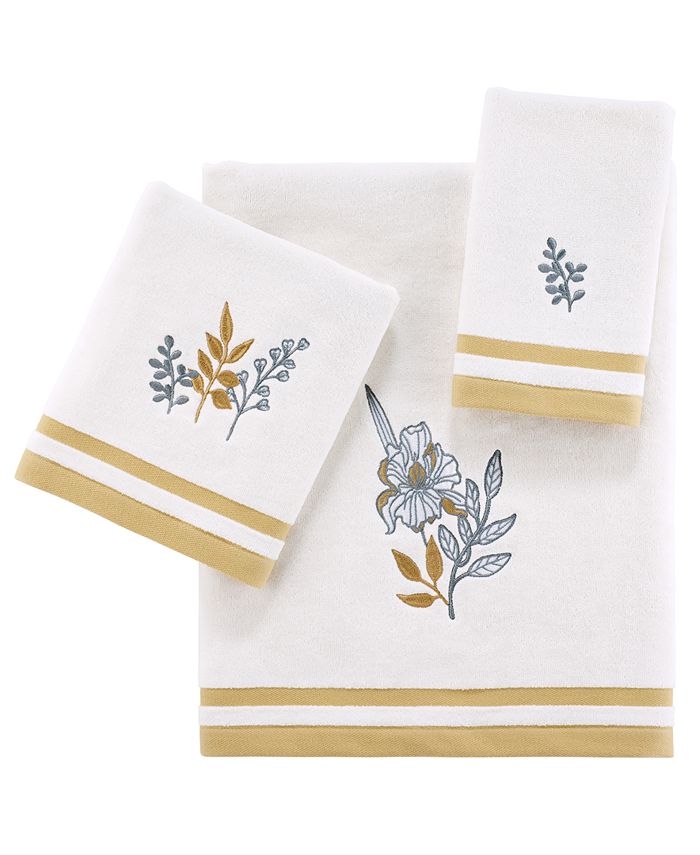 Avanti Sketched Flower Bath Towel Macy's