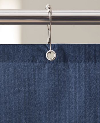 Clorox Solid Fabric Shower Liner - Blue