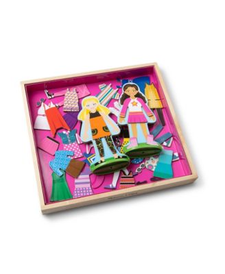 Closeout! Melissa and Doug Fashion Friends Magnetic Dress-Up Dolls