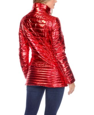 Women's Metallic Puffer Coat