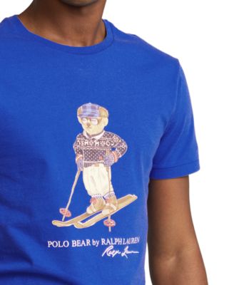 Polo Ralph Lauren Men's Custom Slim Fit Ski Polo Bear T-Shirt