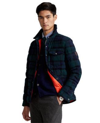 Polo Ralph Lauren Men's Tartan Wool-Blend Down Jacket & Reviews - Coats &  Jackets - Men - Macy's