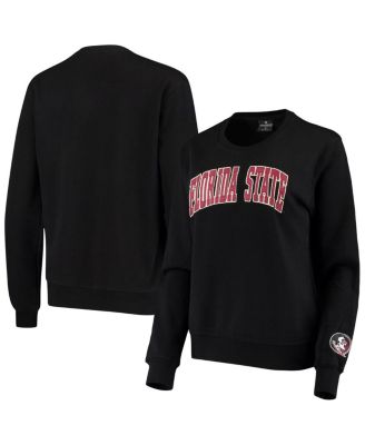 Women's Black Florida State Seminoles Campanile Pullover Sweatshirt