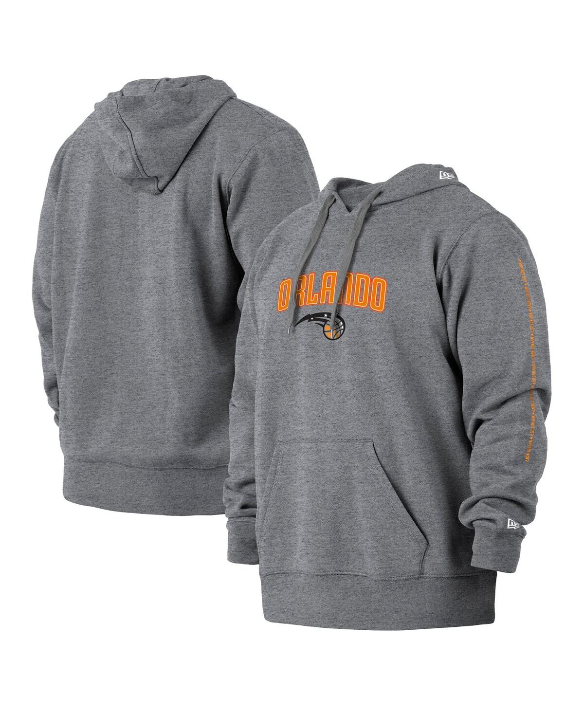 New Era Men's  Gray Orlando Magic 2021/22 City Edition Big And Tall Pullover Hoodie In Gray