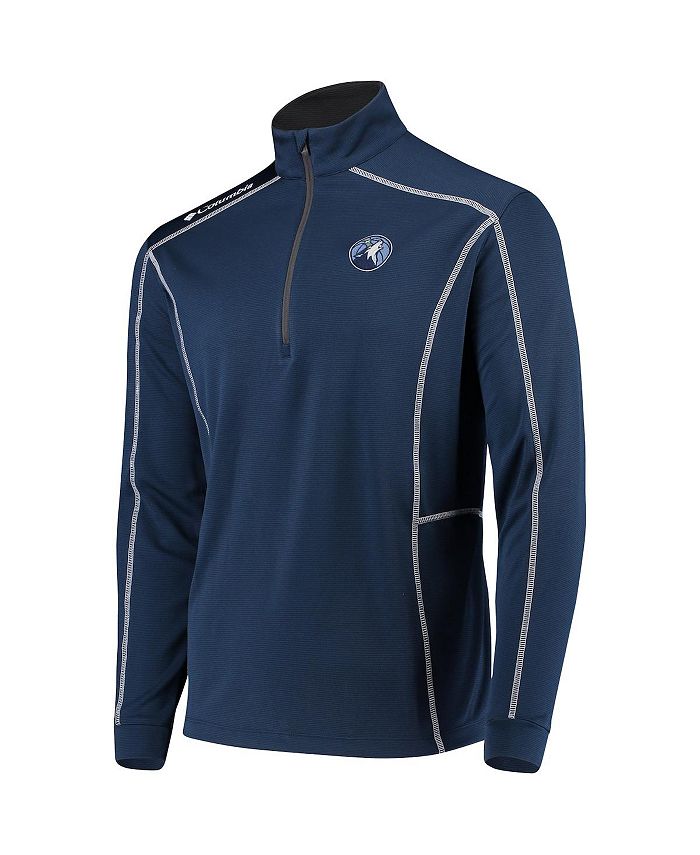 Columbia Men's Navy Minnesota Timberwolves OmniWick Shotgun Quarter