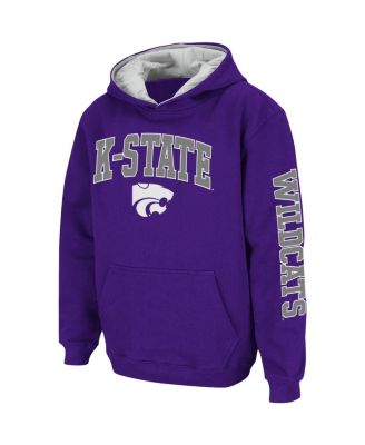 Big Boys Purple Kansas State Wildcats 2-Hit Team Pullover Hoodie