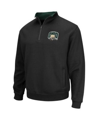 Men's Black Ohio Bobcats Tortugas Logo Quarter-Zip Jacket