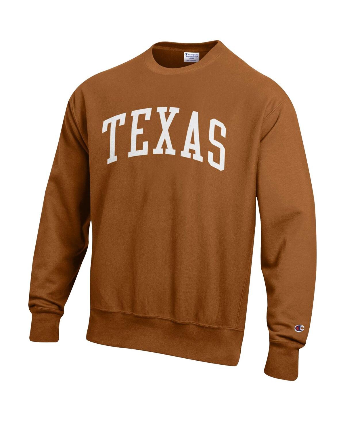 Men's ChampionTexas Longhorns Arch Reverse Weave Pullover Sweatshirt - Texas Orange