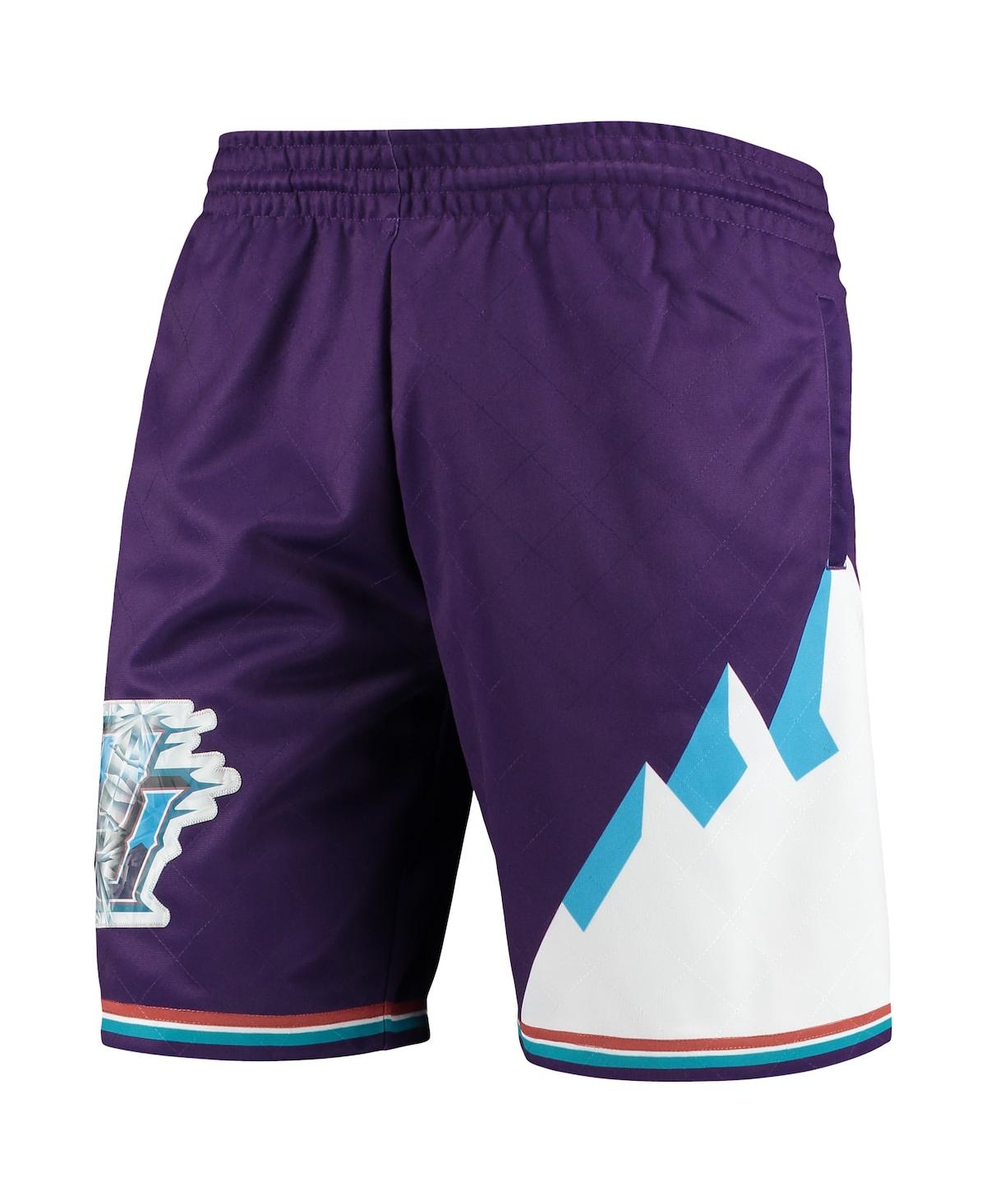 Men's Mitchell NessUtah Jazz 1996 Hardwood Classics 75th Anniversary Swingman Shorts - Purple