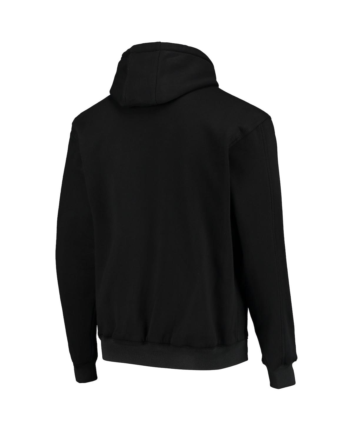DUNBROOKE MEN'S DUNBROOKE BLACK MINNESOTA VIKINGS CRAFTSMAN THERMAL-LINED FULL-ZIP HOODIE 